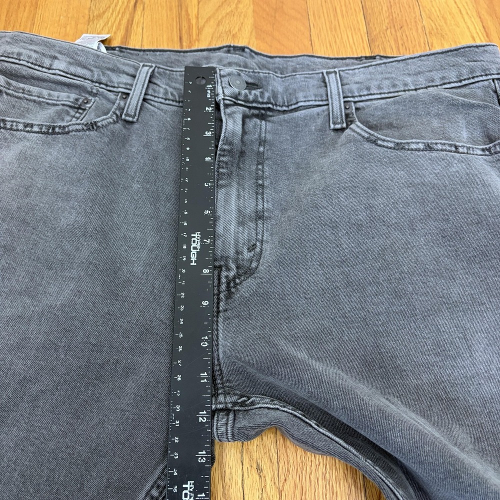 Levis 502 Jeans Mens 38x30‎ Gray Tapered Stretch Denim Pants Medium Wash Casual - Picture 8 of 10